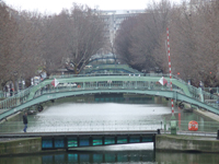 Photo : Paris - Le canal Saint Martin : Le canal Saint Martin